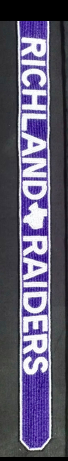 PRE-ORDER Richland Raiders Beaded Purse Strap