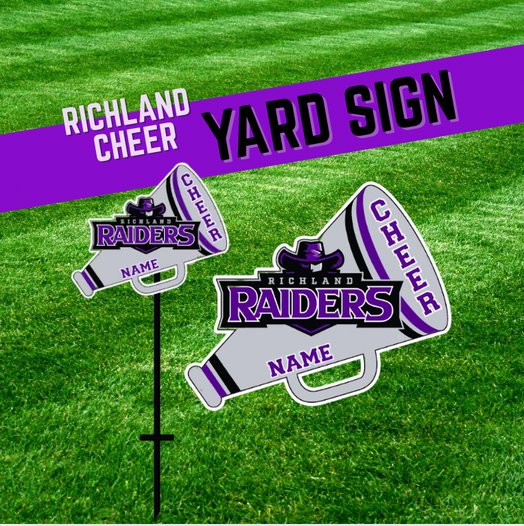 RICHLAND CHEER YARD SIGN